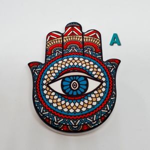 Ceramic Hamsa Magnet